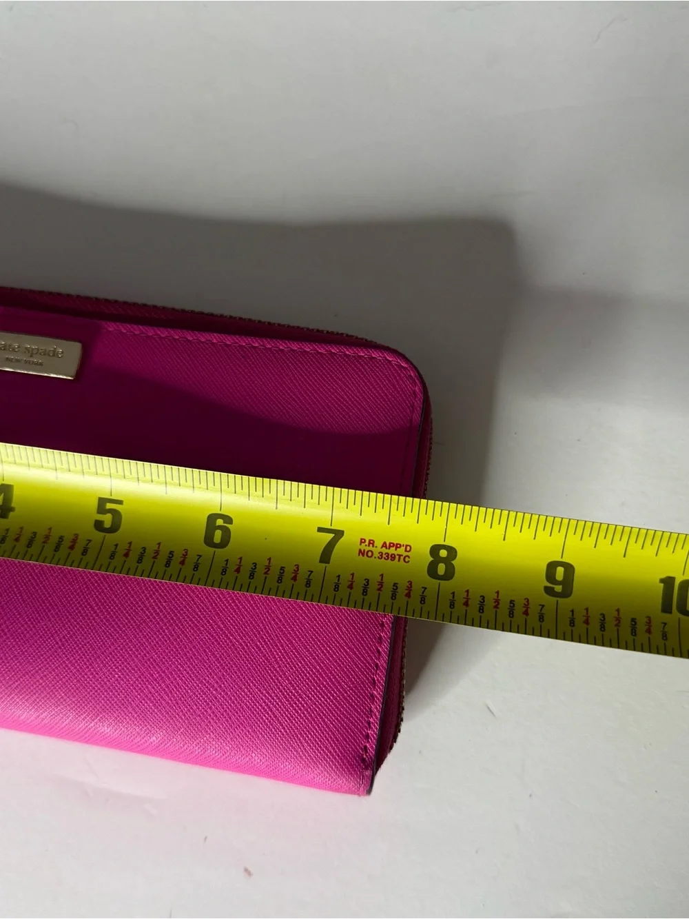 Kate Spade  Vibrant Hot Pink Zip-Around Wallet